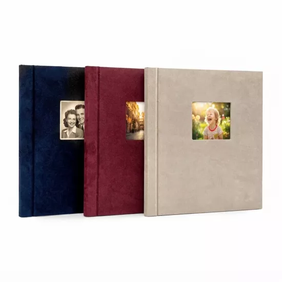  30x37cm Yapışkanlı Süet Fotoğraf Albümü 