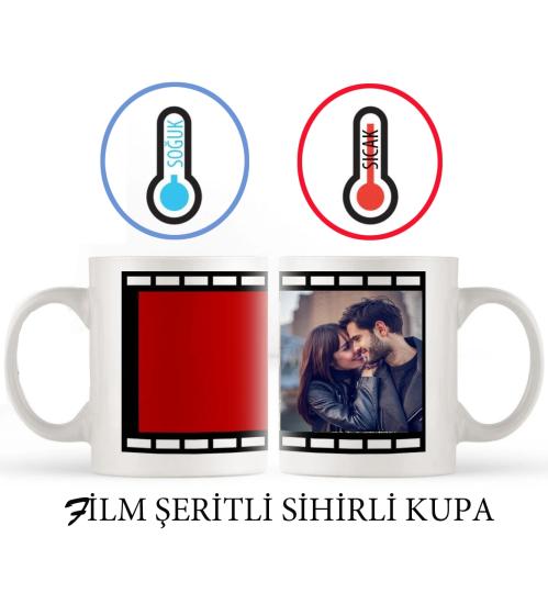 Porselen Film şeritli Kupa