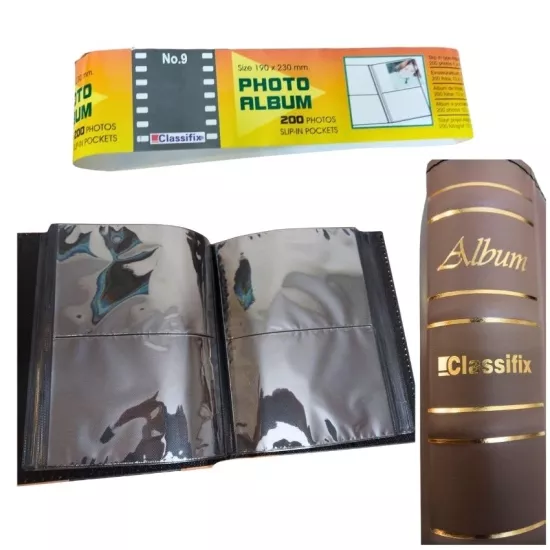 Deri Fotoğraf Albümü  Sarı Lacivert