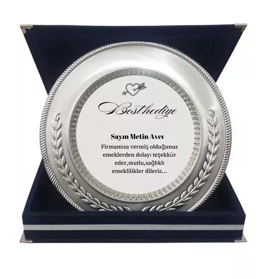 Başak lı ödül tabağı 25 cm+kutu