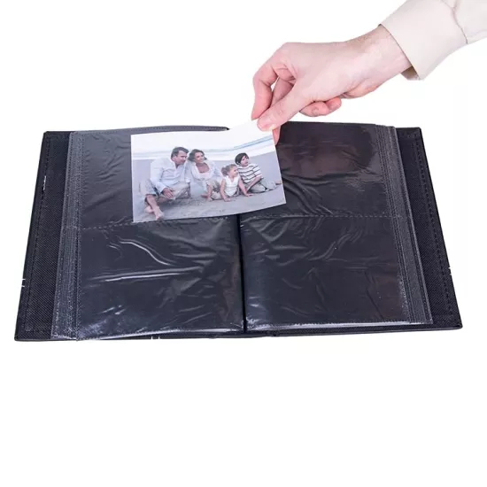 200’lük Pencereli 10x15cm Deri Fotoğraf Albümü 