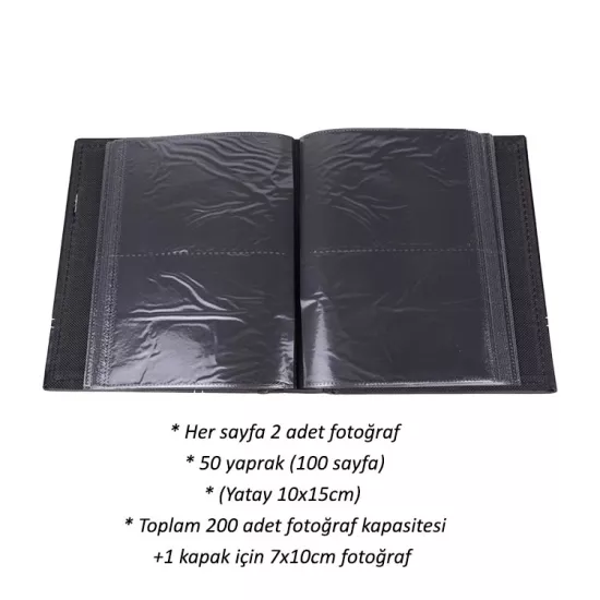 200’lük Deri Fotoğraf Albümü - 10x15cm
