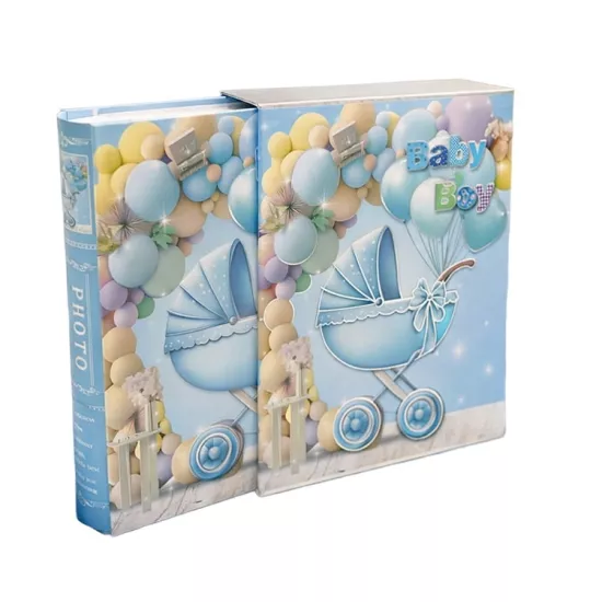 200’lük Kutulu Erkek Bebek Fotoğraf Albümü 
