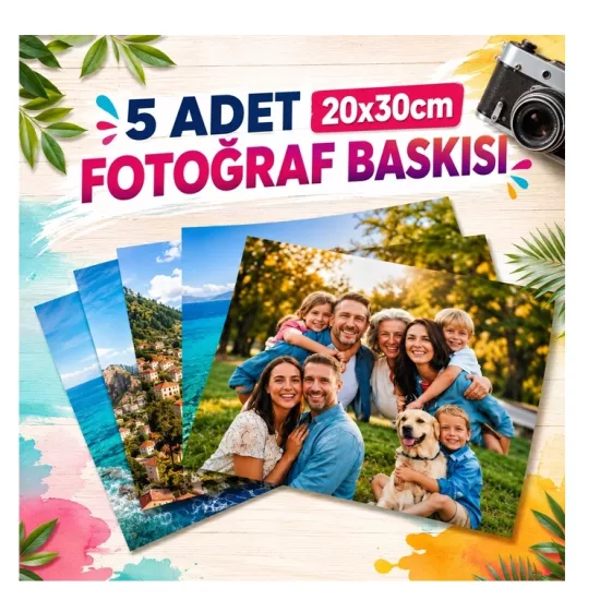 5  adet Fotoğraf baskı 20x30