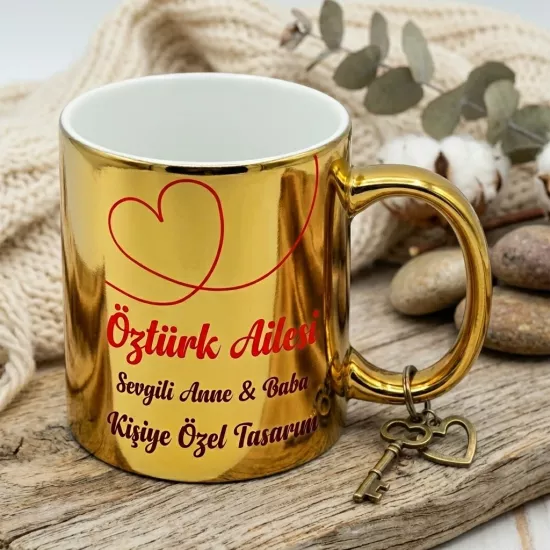 Aynalı Gold Metalik kupa