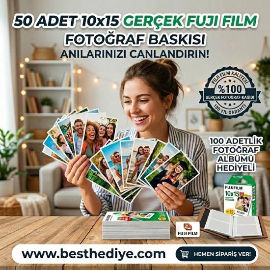 50 adet Fotoğraf baskı+albüm hediyeli
