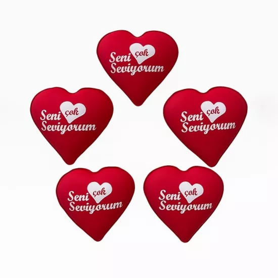 Seni Çok Seviyorum Yazılı 5’li Stres Topu