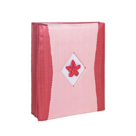 60’lık 13x18cm Fotoğraf Albümü-pembe çiçek