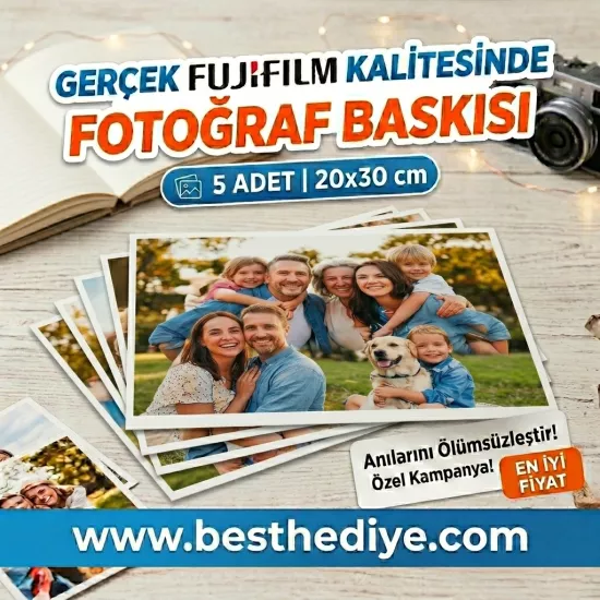 5  adet Fotoğraf baskı 20x30
