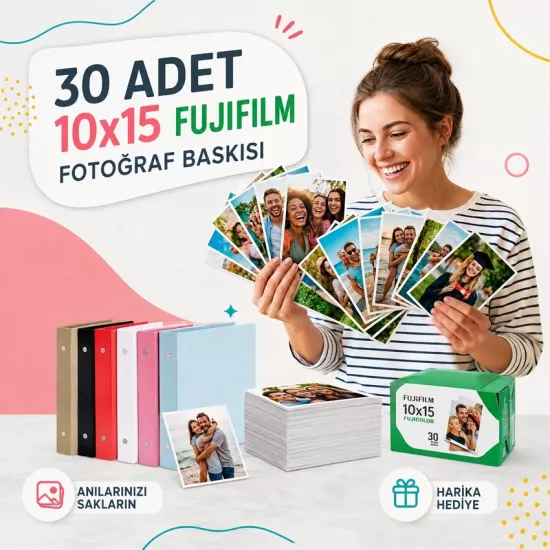 30 adet Fotoğraf baskı 10x15