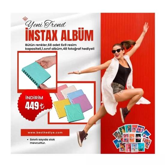 instax albüm+48 baskı