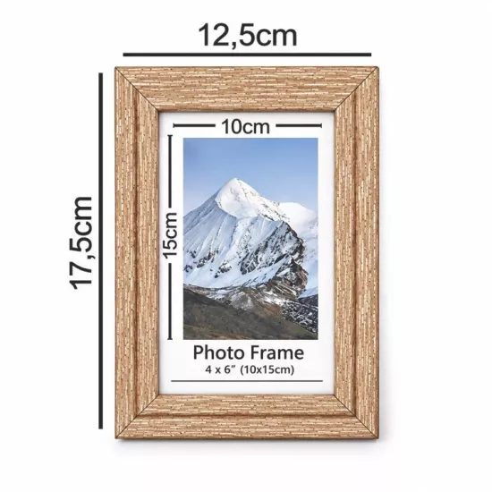 Ahşap Mod Bronz Gold   Fotoğraf Çerçeve - 10x15cm