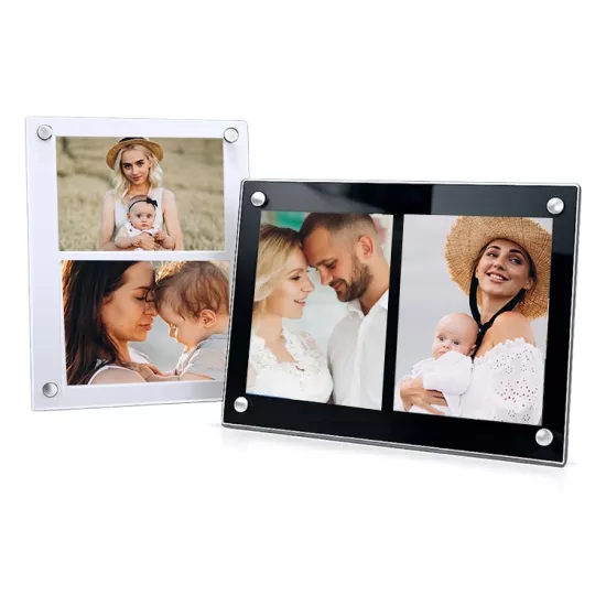 Akrilik İkili Fotoğraf Çerçevesi - 13x18cm