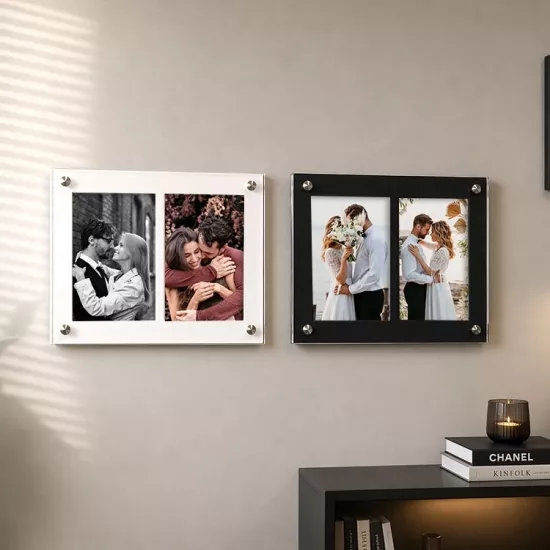 Akrilik İkili Fotoğraf Çerçevesi - 13x18cm