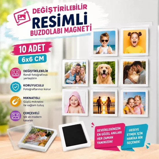 6x6 magnet çerçeve