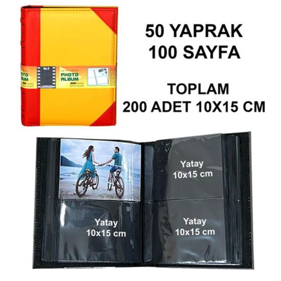 Deri Fotoğraf Albümü  Kırmızı sarı