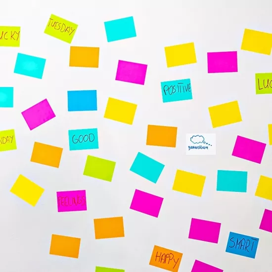 Elektrostatik Akıllı Not Kağıdı 7x10cm - 100 Sayfa