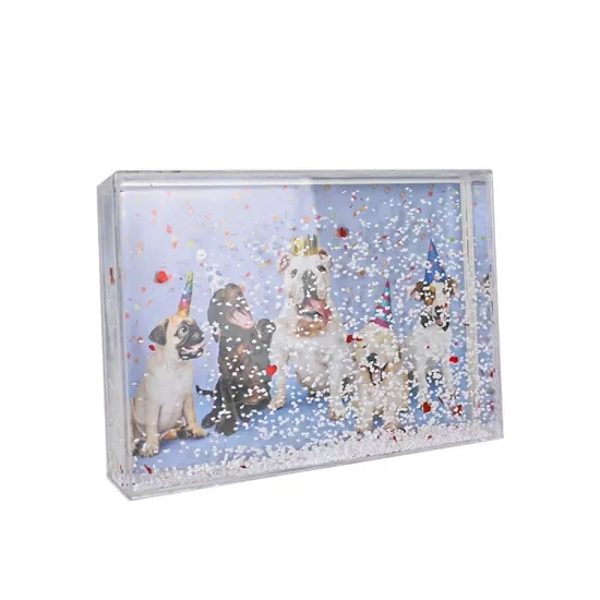 Fotoğraflı Dikdörtgen Kar Küresi - 11x16cm.