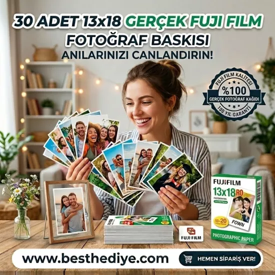 50 adet Fotoğraf baskı 13x18