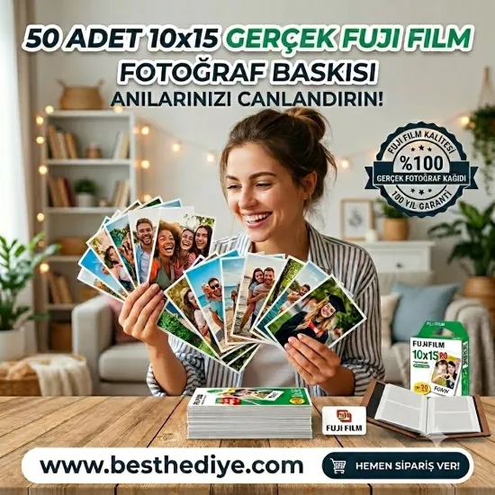 50 adet Fotoğraf baskı 10x15