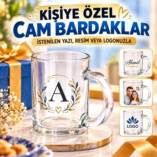 Şeffaf Cam Kupa