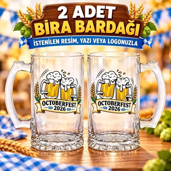 Bira Bardağı şeffaf 2 adet