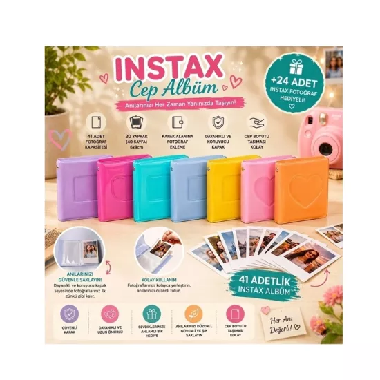 instax albüm+36 baskı