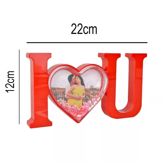 Kalpli I Love You Kar Küresi - 12x22cm