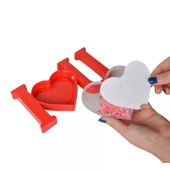 Kalpli I Love You Kar Küresi - 12x22cm