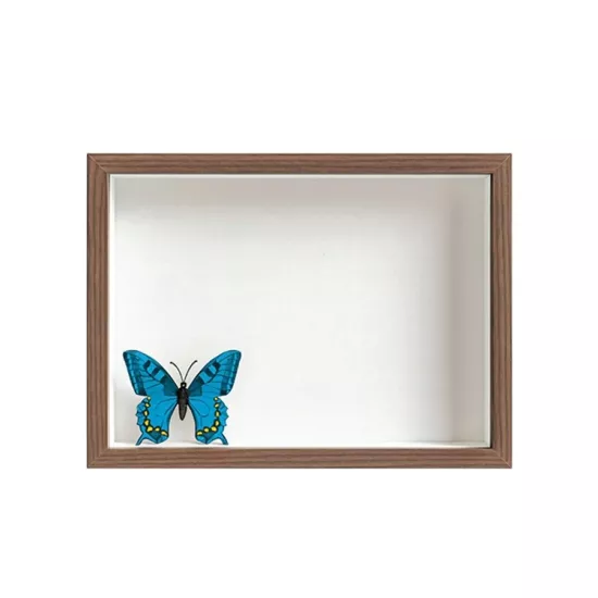 Kelebekli Derin Ahşap Çerçeve