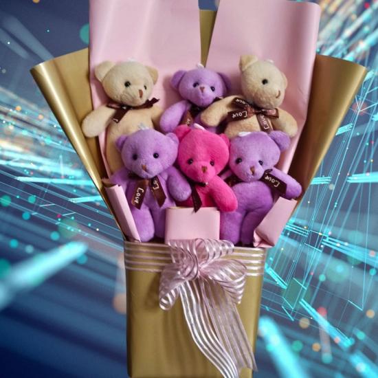  Peluş Ayıcık Buketi