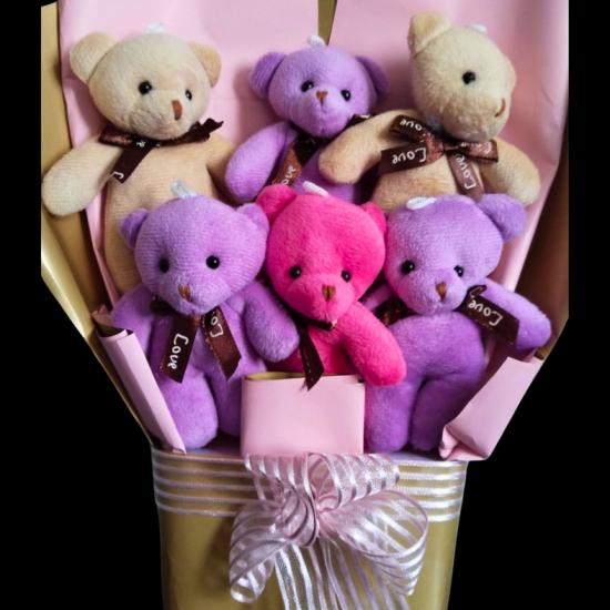  Peluş Ayıcık Buketi