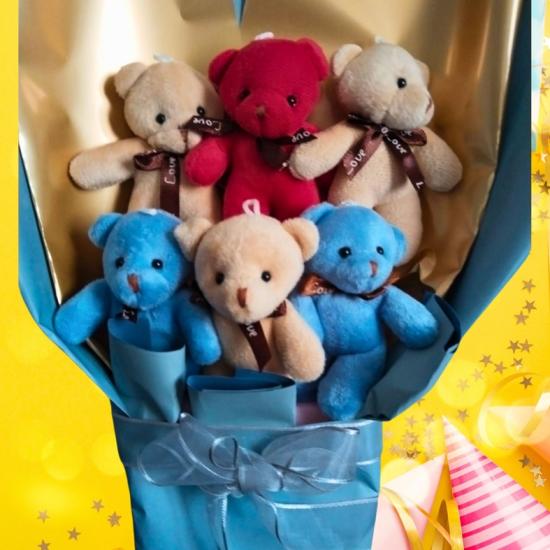  Peluş Ayıcık Buketi