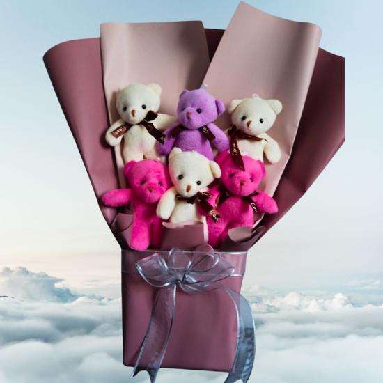  Peluş Ayıcık Buketi