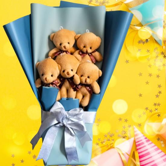  Peluş Ayıcık Buketi