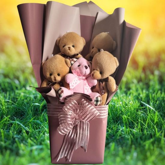  Peluş Ayıcık Buketi