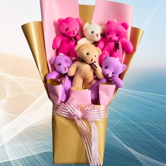  Peluş Ayıcık Buketi