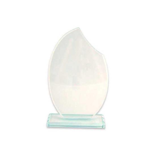 Kristal Plaket Kenarı Kesik Oval