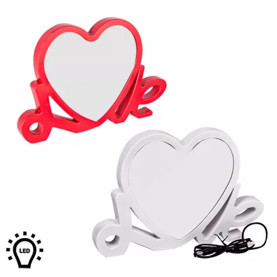 Led Işıklı Love Fotoğraflı Sihirli Ayna