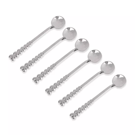 Metal Çay Kaşığı Emojili 6’lı