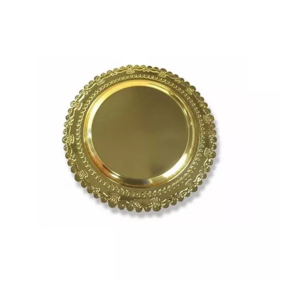 Metal Ödül Tabağı Altın - 25 cm