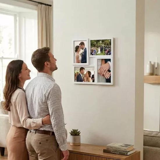 Modern Çoklu Duvar Fotoğraf Çerçevesi 4lü 10x15