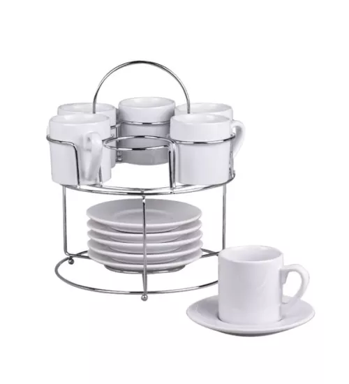 Standlı Türk Kahve Fincan Takımı - 6 ’lı