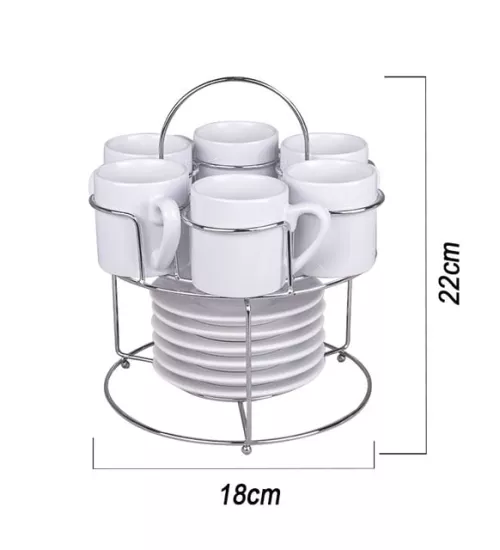 Standlı Türk Kahve Fincan Takımı - 6 ’lı