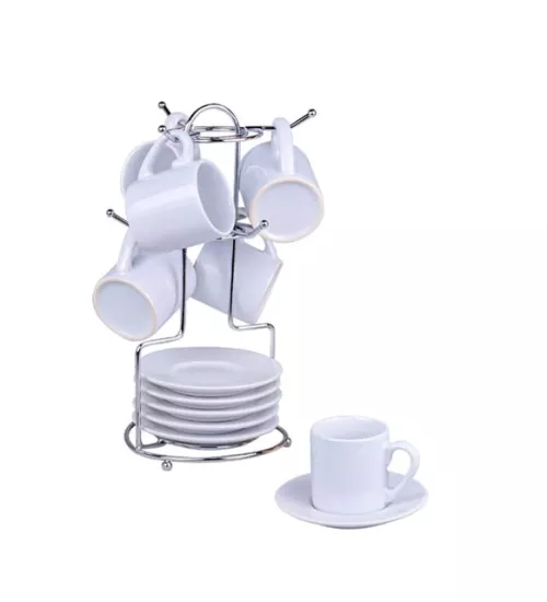 Salkım Standlı Türk Kahve Fincan Takımı - 6 ’lı