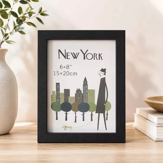 Siyah Ahşap Derin Fotoğraf Çerçevesi 15x20