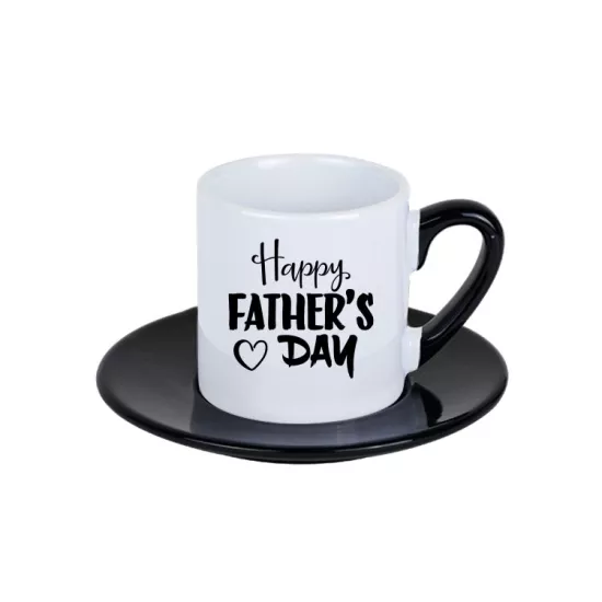 Türk Kahvesi Fincan Takımı 6’lı Siyah/Kırmızı