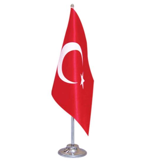 Türk Saten Masa Bayrağı