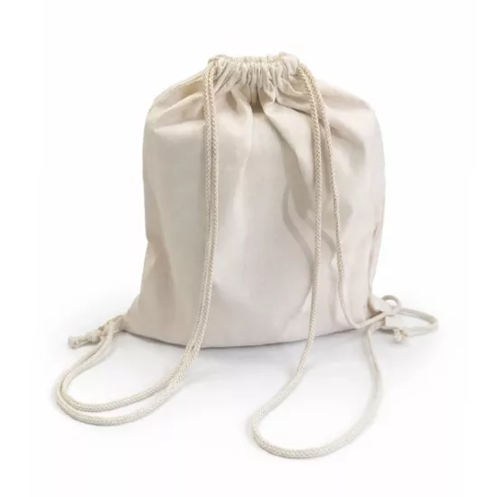 Büzgülü Keten Sırt Çantası