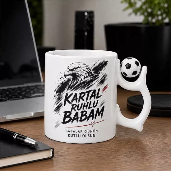 Futbol Toplu Kupa Siyah beyaz